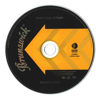 CD Barbara Acklin: Seven Days Of Night LTD