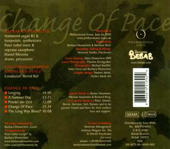 CD Barbara Dennerlein: Change Of Pace