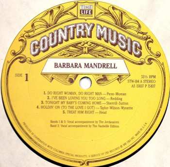 LP Barbara Mandrell: Country Music