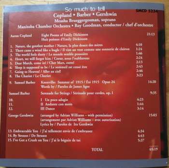 CD George Gershwin: So Much To Tell