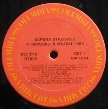 LP Barbra Streisand: A Happening In Central Park
