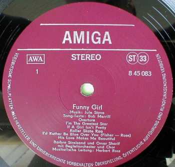 LP Barbra Streisand: Funny Girl (Original Filmmusik)
