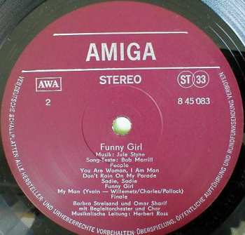 LP Barbra Streisand: Funny Girl (Original Filmmusik)