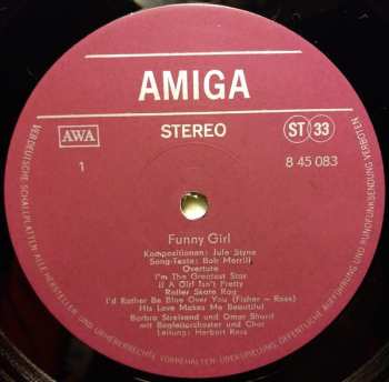 LP Barbra Streisand: Funny Girl (Original Filmmusik)
