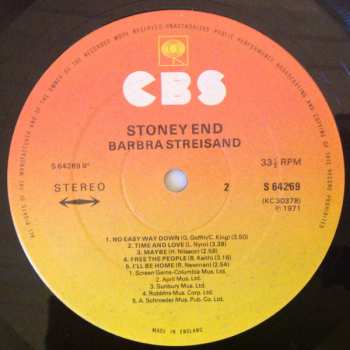 LP Barbra Streisand: Stoney End