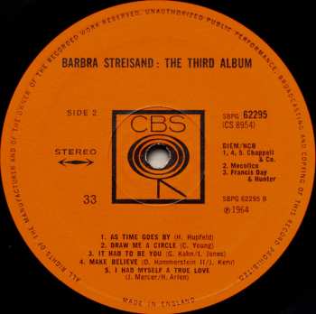 LP Barbra Streisand: The Third Album