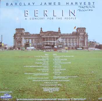 LP Barclay James Harvest: Berlin (A Concert For The People)