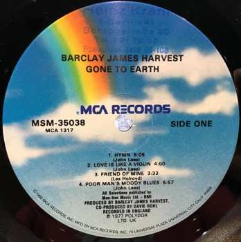 LP Barclay James Harvest: Gone To Earth