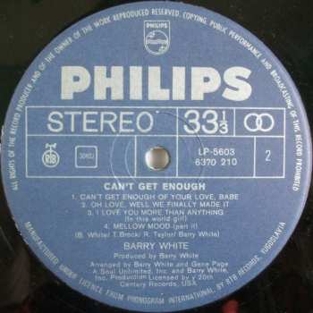 LP Barry White: Can't Get Enough