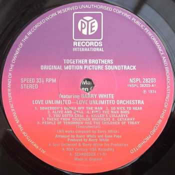 LP Love Unlimited Orchestra: Together Brothers (Original Motion Picture Soundtrack)