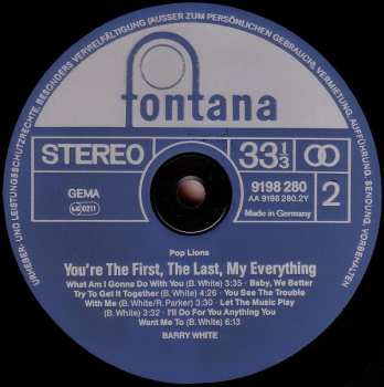 LP Barry White: You're The First, The Last, My Everything