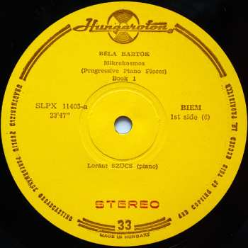3LP/Zestaw pudełkowy Béla Bartók: Mikrokosmos (Progressive Piano Pieces) Vol. I - VI