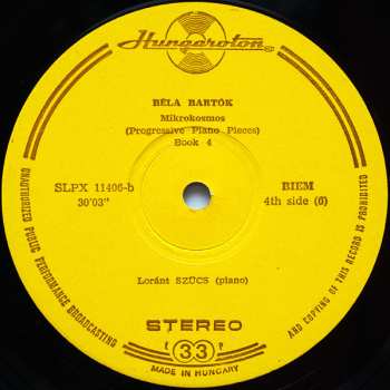 3LP/Zestaw pudełkowy Béla Bartók: Mikrokosmos (Progressive Piano Pieces) Vol. I - VI