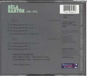2CD Béla Bartók: The Six String Quartets (1981 Digital Cycle)