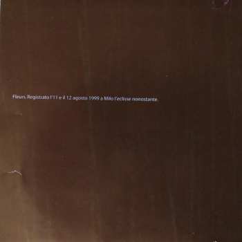 CD Franco Battiato: Fleurs (Esempi Affini Di Scritture E Simili)