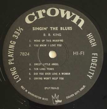 LP B.B. King: Singin' The Blues LTD