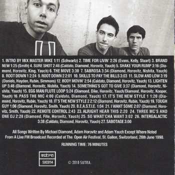 CD Beastie Boys: Swiss Cheese (St Gallen Festival Broadcast, Switzerland 1998)