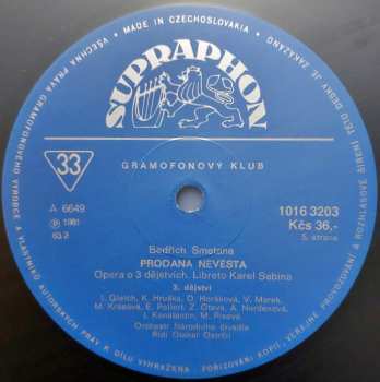 3LP Bedřich Smetana: Prodaná Nevěsta