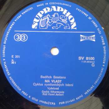 2LP/Zestaw pudełkowy Bedřich Smetana: Má Vlast (My Country) (2xLP - 76/2)