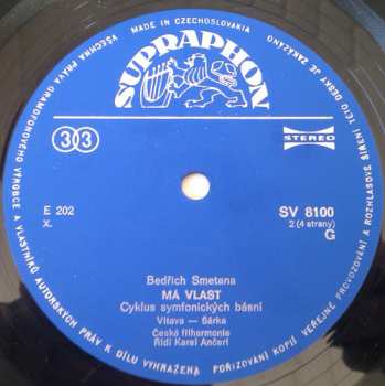 2LP/Zestaw pudełkowy Bedřich Smetana: Má Vlast (My Country) (2xLP - 76/2)