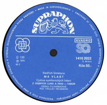2LP The Czech Philharmonic Orchestra: Má Vlast (2xLP)