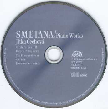 CD Bedřich Smetana: Piano Works III