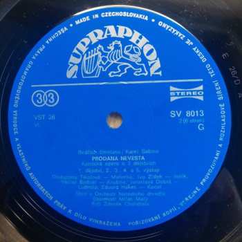 3LP/Zestaw pudełkowy Bedřich Smetana: Prodaná Nevěsta