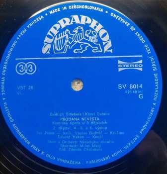 3LP/Zestaw pudełkowy Bedřich Smetana: Prodaná Nevěsta