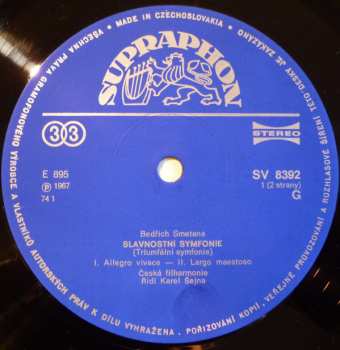 LP Bedřich Smetana: Triumfální Symfonie