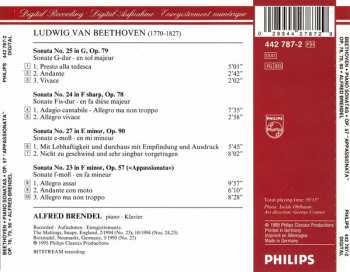 CD Ludwig van Beethoven: Piano Sonatas = Klaviersonaten Op. 57 «Appassionata», Op. 78, 79 And 90