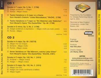 2CD Ludwig van Beethoven: Sonatas And Variations For Cell And Piano