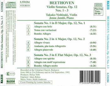 CD Ludwig van Beethoven: Violin Sonatas, Op. 12 Nos. 1 - 3, Violinsonaten . Sonates pour violon