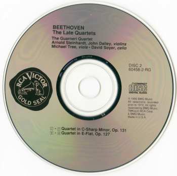 3CD Ludwig van Beethoven: The Late String Quartets Opp. 127, 130, 131, 132, 135