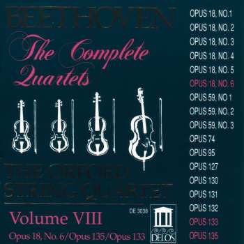 Album Ludwig van Beethoven: The Complete Quartets, Vol. VIII