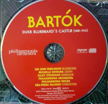 CD Béla Bartók: Duke Bluebeard's Castle