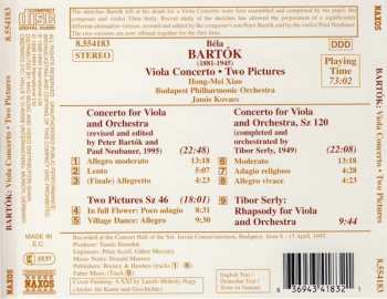 CD Béla Bartók: Viola Concerto • Two Pictures