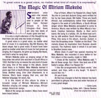 CD Harry Belafonte: An Evening With Belafonte/Makeba / The Magic Of Makeba