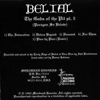 CD Belial: The Gods Of The Pit Part II (Paragon So Below)