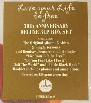 3LP/Zestaw pudełkowy Belinda Carlisle: Live Your Life Be Free CLR | DLX | LTD