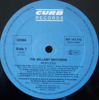 LP Bellamy Brothers: Restless