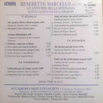 CD Benedetto Marcello: Lo Specchio Della Nostalgia Duetti Cantate Per Voci E Stromenti