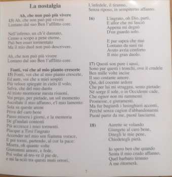 CD Benedetto Marcello: Lo Specchio Della Nostalgia Duetti Cantate Per Voci E Stromenti
