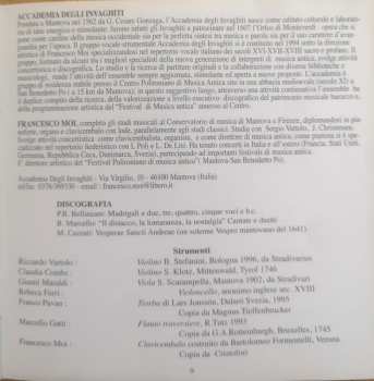 CD Benedetto Marcello: Lo Specchio Della Nostalgia Duetti Cantate Per Voci E Stromenti