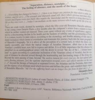 CD Benedetto Marcello: Lo Specchio Della Nostalgia Duetti Cantate Per Voci E Stromenti