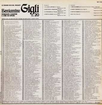 LP Beniamino Gigli: Romanze, Canzoni E Arie Da Opere