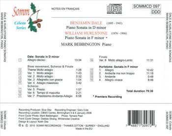 CD Benjamin Dale: Piano Sonatas