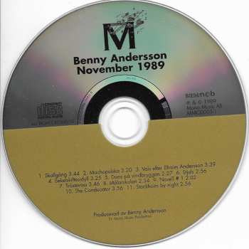 CD Benny Andersson: November 1989