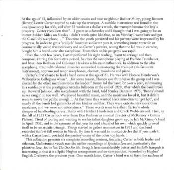 CD Benny Carter: Benny Carter With The Chocolate Dandies