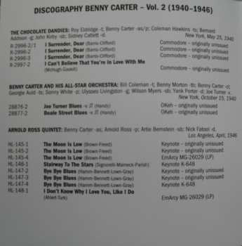 CD Benny Carter: The Alternative Takes In Chronological Order Volume 2 (1940 - 1946)