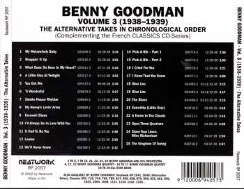 CD Benny Goodman: Volume 3 1938-1939 (The Alternative Takes In Chronological Order)